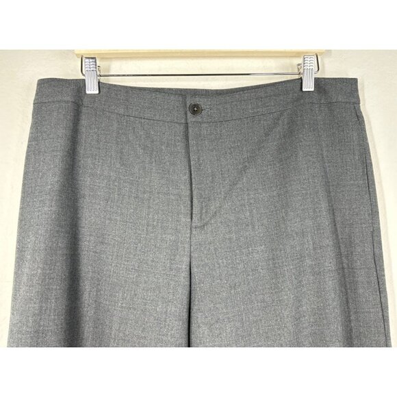 Lauren Ralph Lauren Grey Wool Blend Wide Leg Pants Size 12 NWT - Picture 3 of 7
